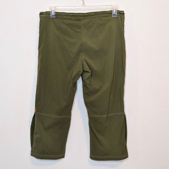 Lucy Army Green Athletic Flex Capris - Picture 4 of 7